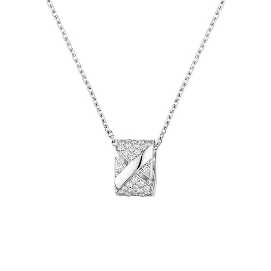 [Avelora]LIENS EVIDENCE DIAMOND PAVED NECKLACE