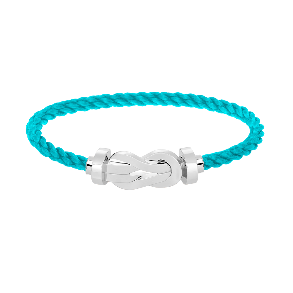 [Avelora]LARGE 8-FIGURE BUCKLE BRACELET - WHITE GOLD
