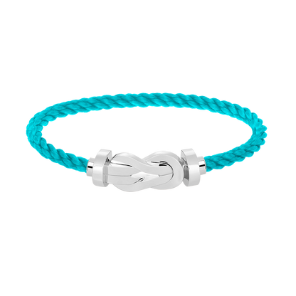 [Avelora]LARGE 8-FIGURE BUCKLE BRACELET - WHITE GOLD