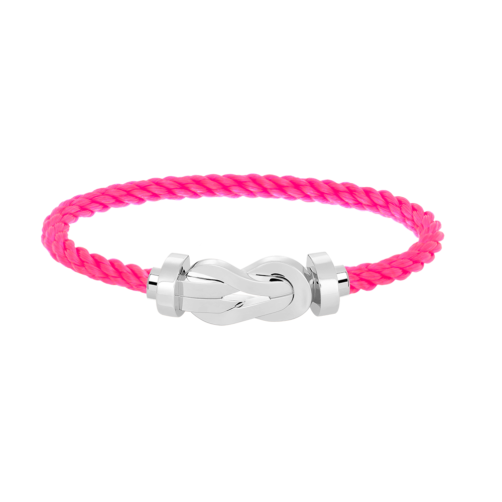 [Avelora]LARGE 8-FIGURE BUCKLE BRACELET - WHITE GOLD