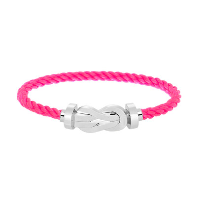 [Avelora]LARGE 8-FIGURE BUCKLE BRACELET - WHITE GOLD