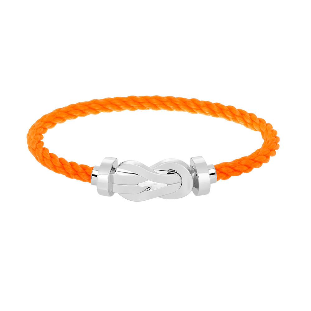 [Avelora]LARGE 8-FIGURE BUCKLE BRACELET - WHITE GOLD