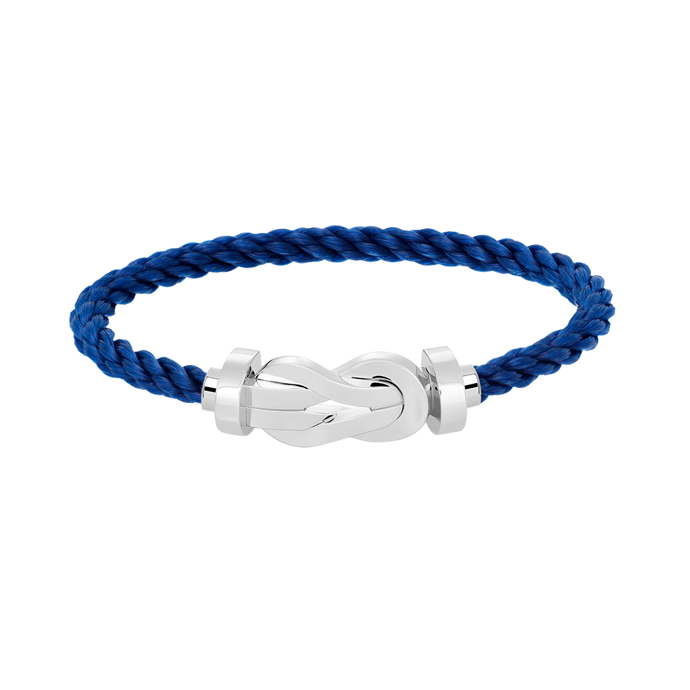 [Avelora]LARGE 8-FIGURE BUCKLE BRACELET - WHITE GOLD