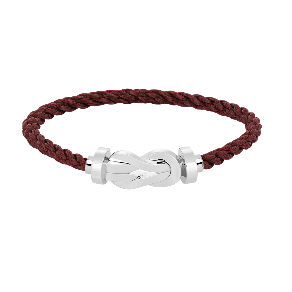 [Avelora]LARGE 8-FIGURE BUCKLE BRACELET - WHITE GOLD
