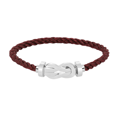[Avelora]LARGE 8-FIGURE BUCKLE BRACELET - WHITE GOLD