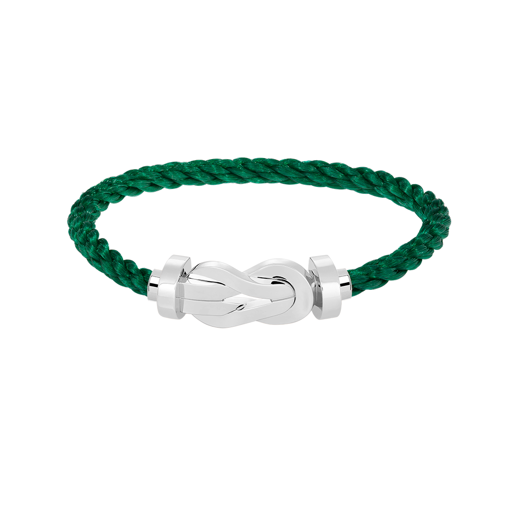 [Avelora]LARGE 8-FIGURE BUCKLE BRACELET - WHITE GOLD