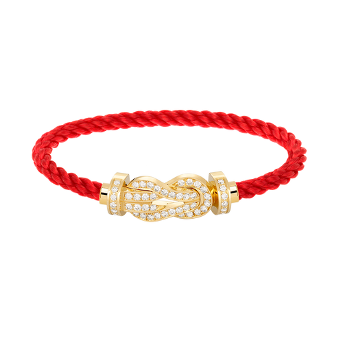[Avelora]LARGE 8-FIGURE BUCKLE FULL DIAMOND BRACELET - GOLD