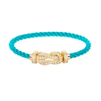 [Avelora]LARGE 8-FIGURE BUCKLE FULL DIAMOND BRACELET - GOLD