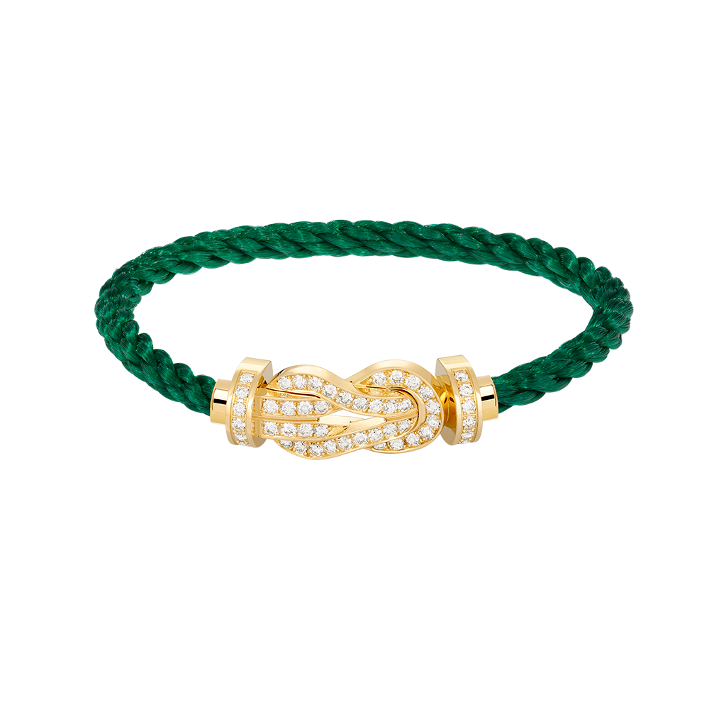 [Avelora]LARGE 8-FIGURE BUCKLE FULL DIAMOND BRACELET - GOLD
