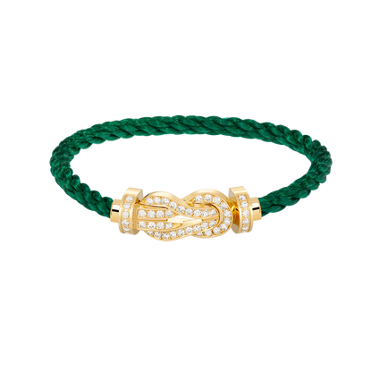 [Avelora]LARGE 8-FIGURE BUCKLE FULL DIAMOND BRACELET - GOLD