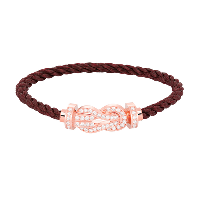 [Avelora]LARGE 8-FIGURE BUCKLE FULL DIAMOND BRACELET - ROSE GOLD