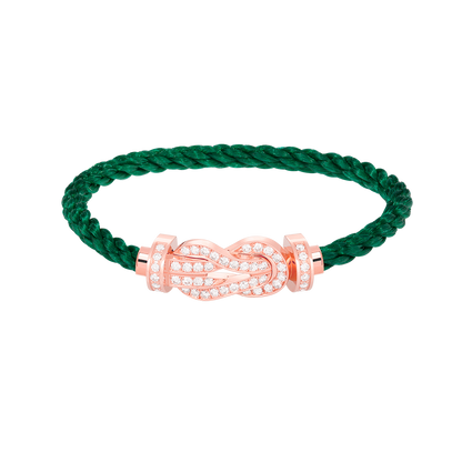 [Avelora]LARGE 8-FIGURE BUCKLE FULL DIAMOND BRACELET - ROSE GOLD