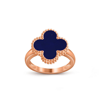 [Avelora]LUCKY CLOVER VINTAGE ROSE GOLD RING COLLECTION
