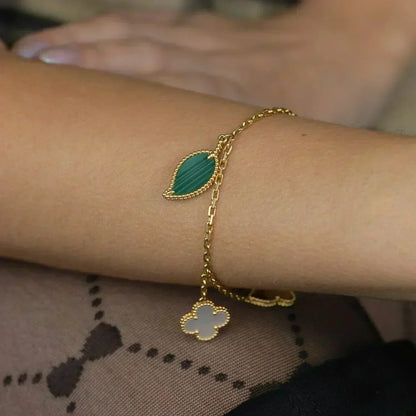 [Avelora]LUCKY NATURE MULTI-CHARM BRACELET