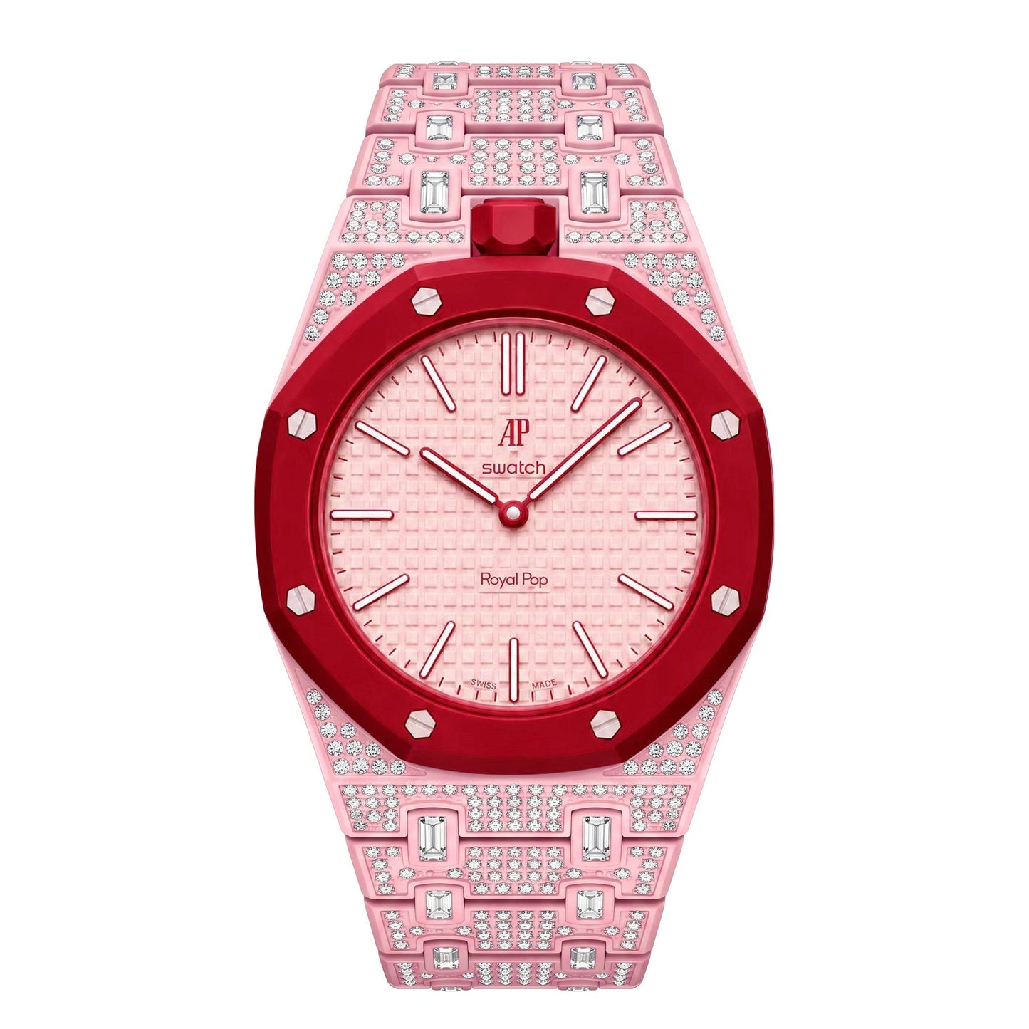 [Avelora]Royal Oak Pop Exclusive Bioceramic Case & Bioceramic Strap Full Diamond