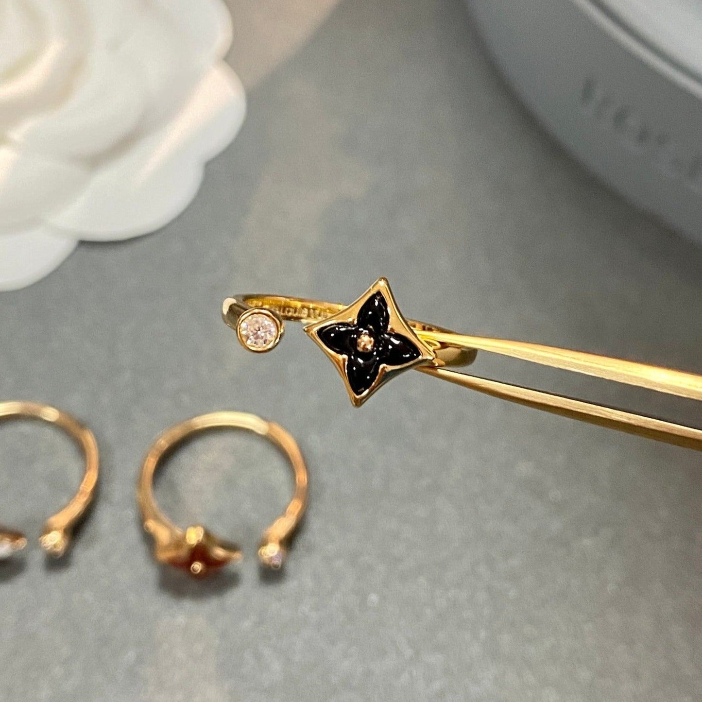 [Avelora]STAR 1 DIAMOND OPEN RING