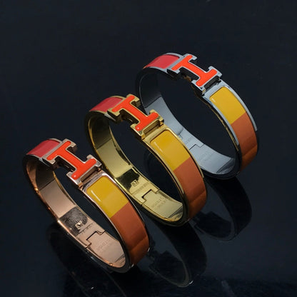 [Avelora]H BRACELET ORANGE RAINBOW CERAMIC