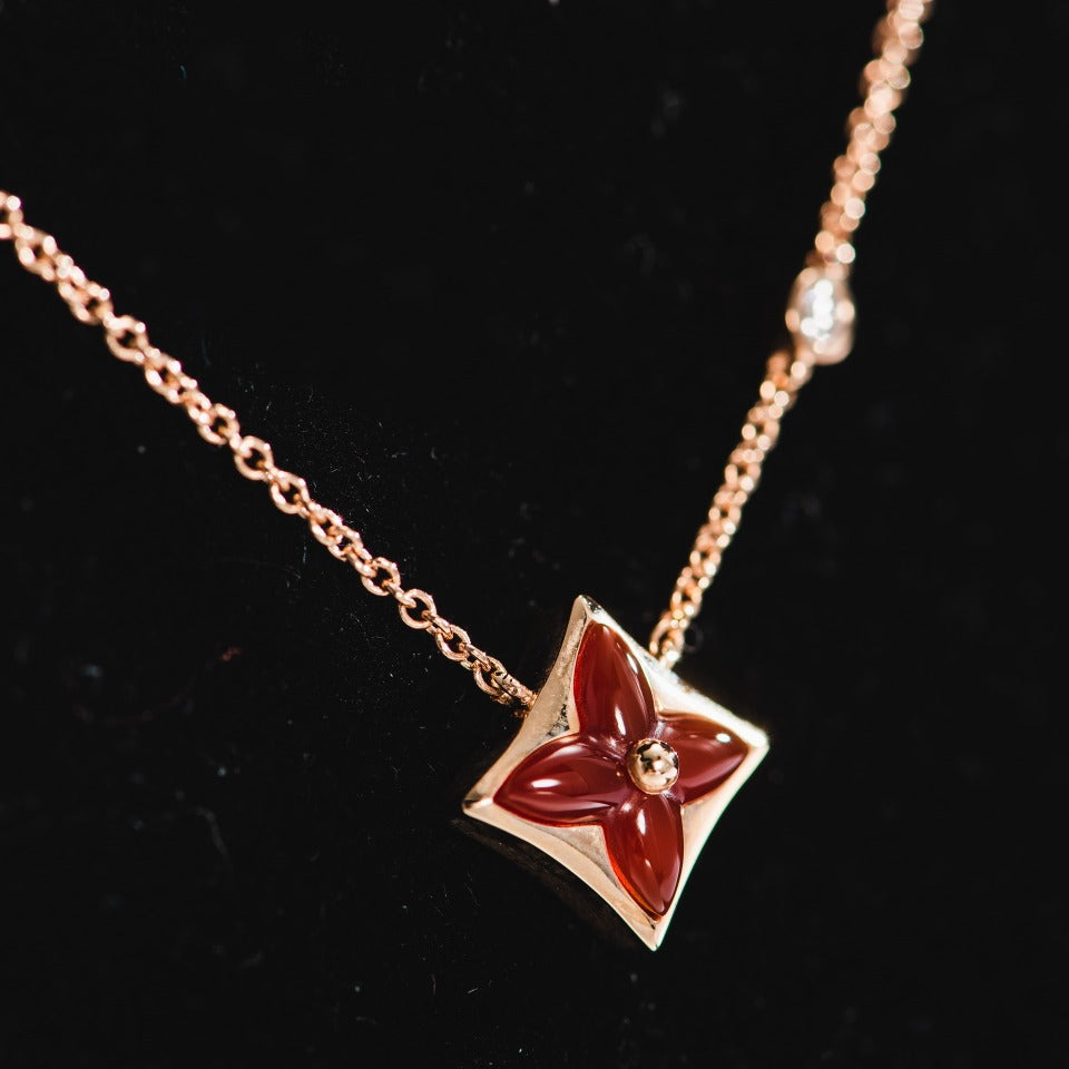 [Avelora]STAR NECKLACE ROSE GOLD 1 DIAMOND