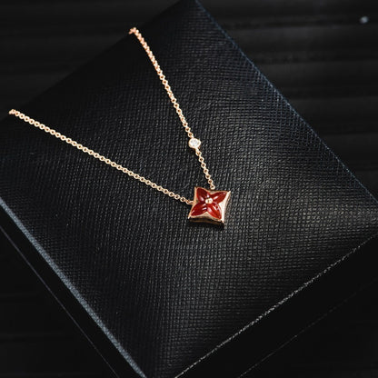[Avelora]STAR NECKLACE ROSE GOLD 1 DIAMOND