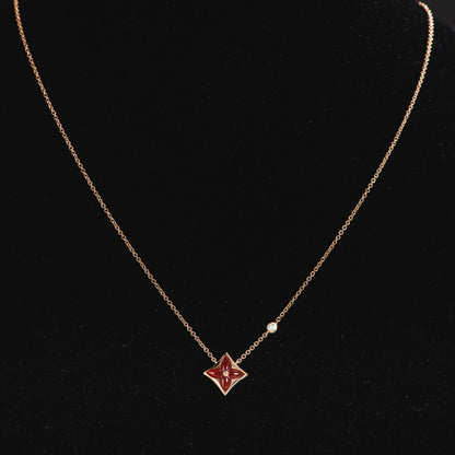 [Avelora]STAR NECKLACE ROSE GOLD 1 DIAMOND