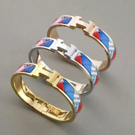 [Avelora]H BRACELET DOTTED BORDER 12MM