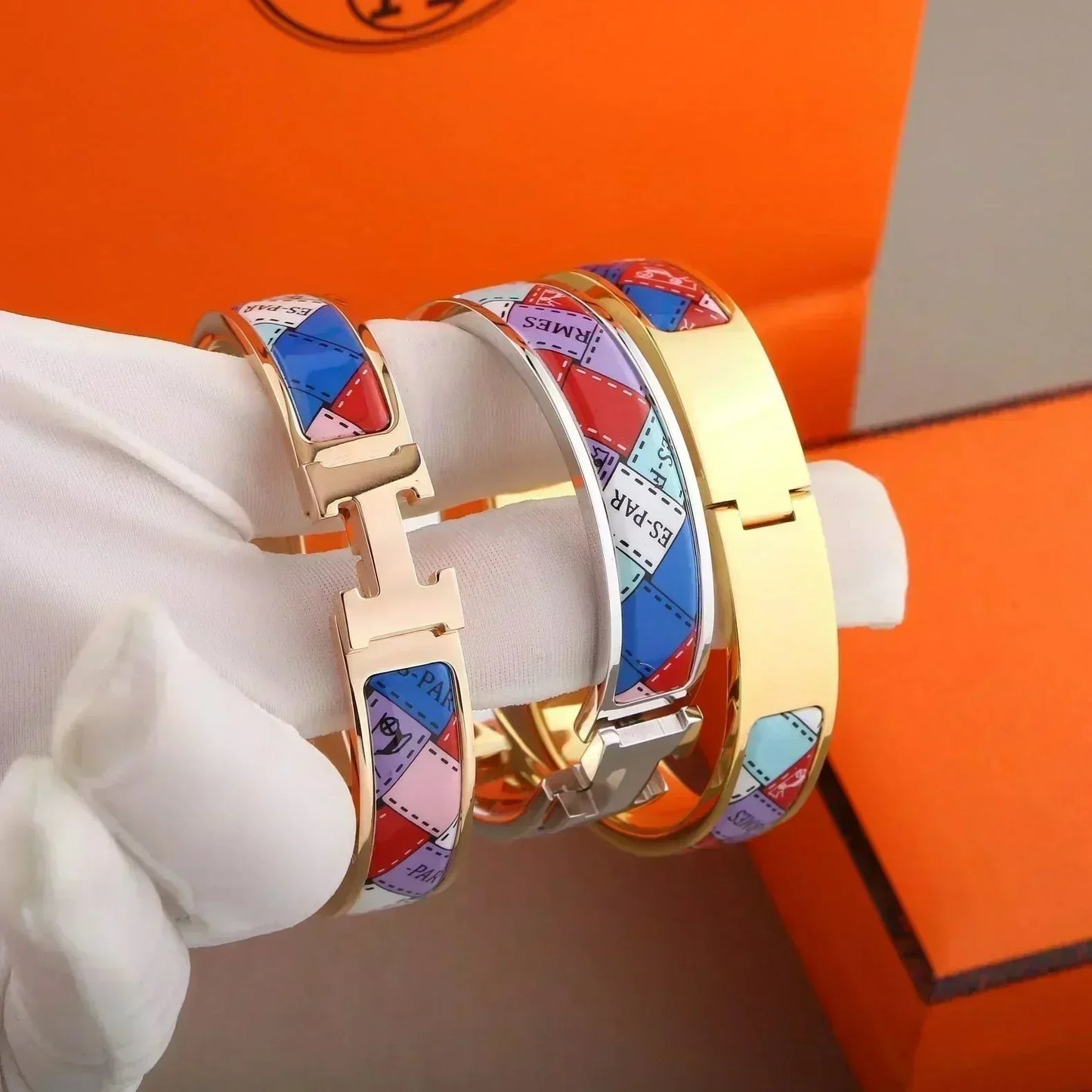 [Avelora]H BRACELET DOTTED BORDER 12MM