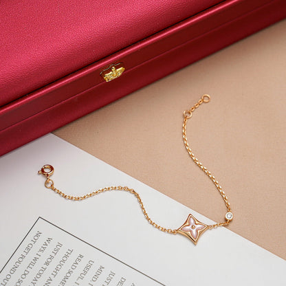 [Avelora]STAR 1 DIAMOND ROSE GOLD BRACELET