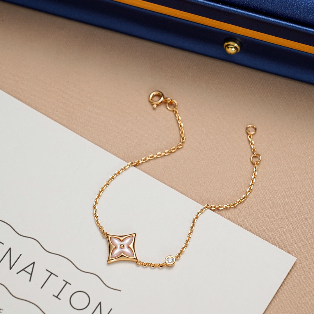 [Avelora]STAR 1 DIAMOND ROSE GOLD BRACELET