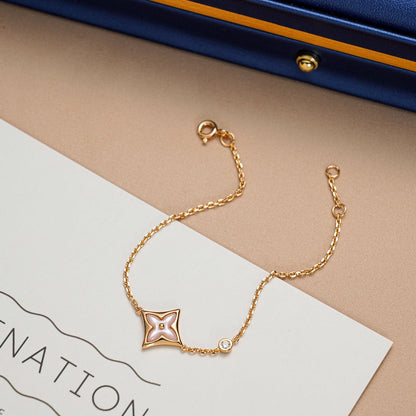 [Avelora]STAR 1 DIAMOND ROSE GOLD BRACELET