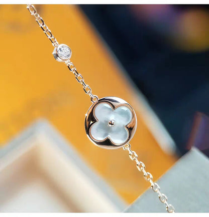 [Avelora]SUN MOP GOLD 1 DIAMOND NECKLACE