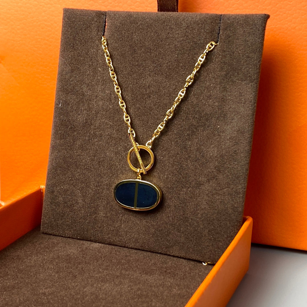 [Avelora]CHAINE VERSO BLACK CERAMIC NECKLACE
