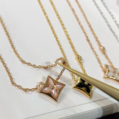 [Avelora]STAR BLACK MOP NECKLACE
