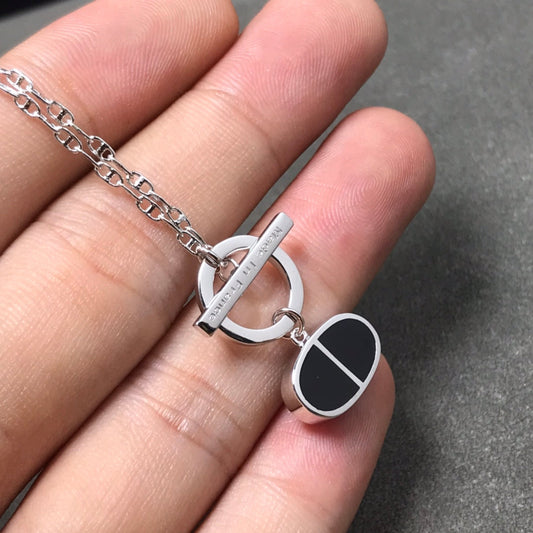 [Avelora]CHAINE VERSO BLACK CERAMIC  NECKLACE