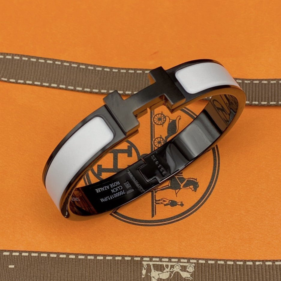 [Avelora]H BRACELET 12MM BLACK WHITE CERAMIC