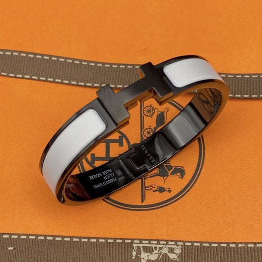 [Avelora]H BRACELET 12MM BLACK WHITE CERAMIC