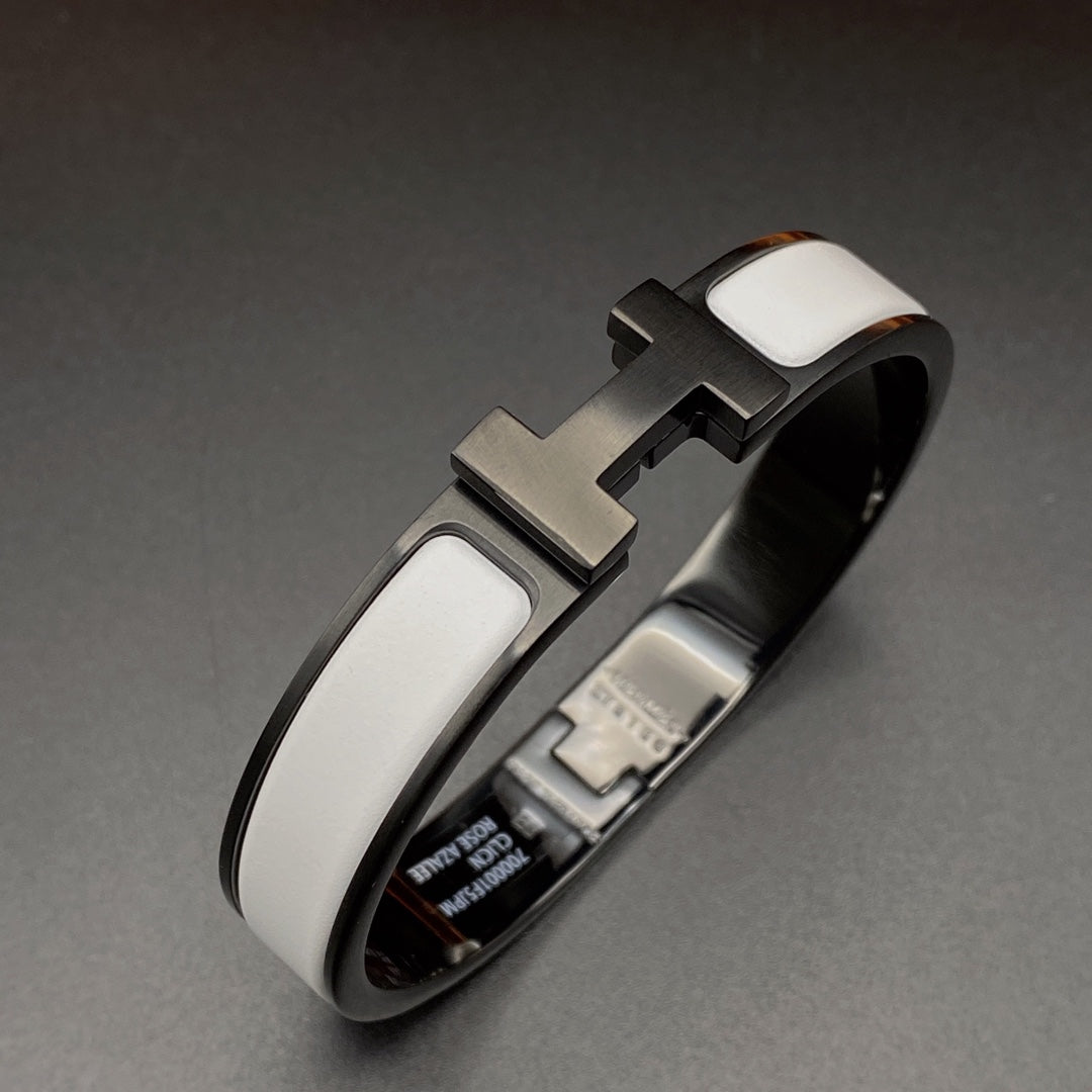 [Avelora]H BRACELET 12MM BLACK WHITE CERAMIC