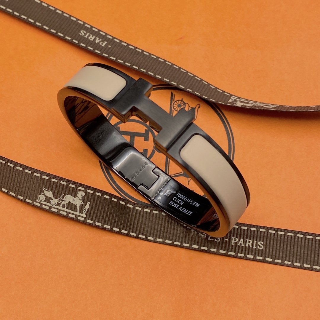 [Avelora]H BRACELET 12MM BLACK BEIGE CERAMIC