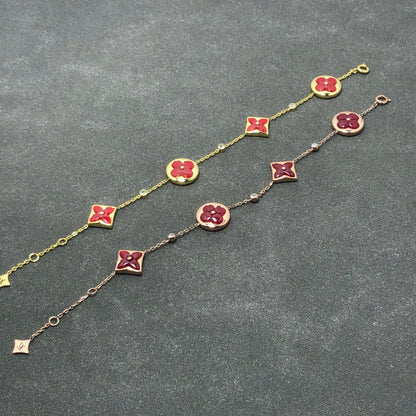 [Avelora]STAR AND SUN CARNELIAN 4 MOTIFS 3 DIAMONDS