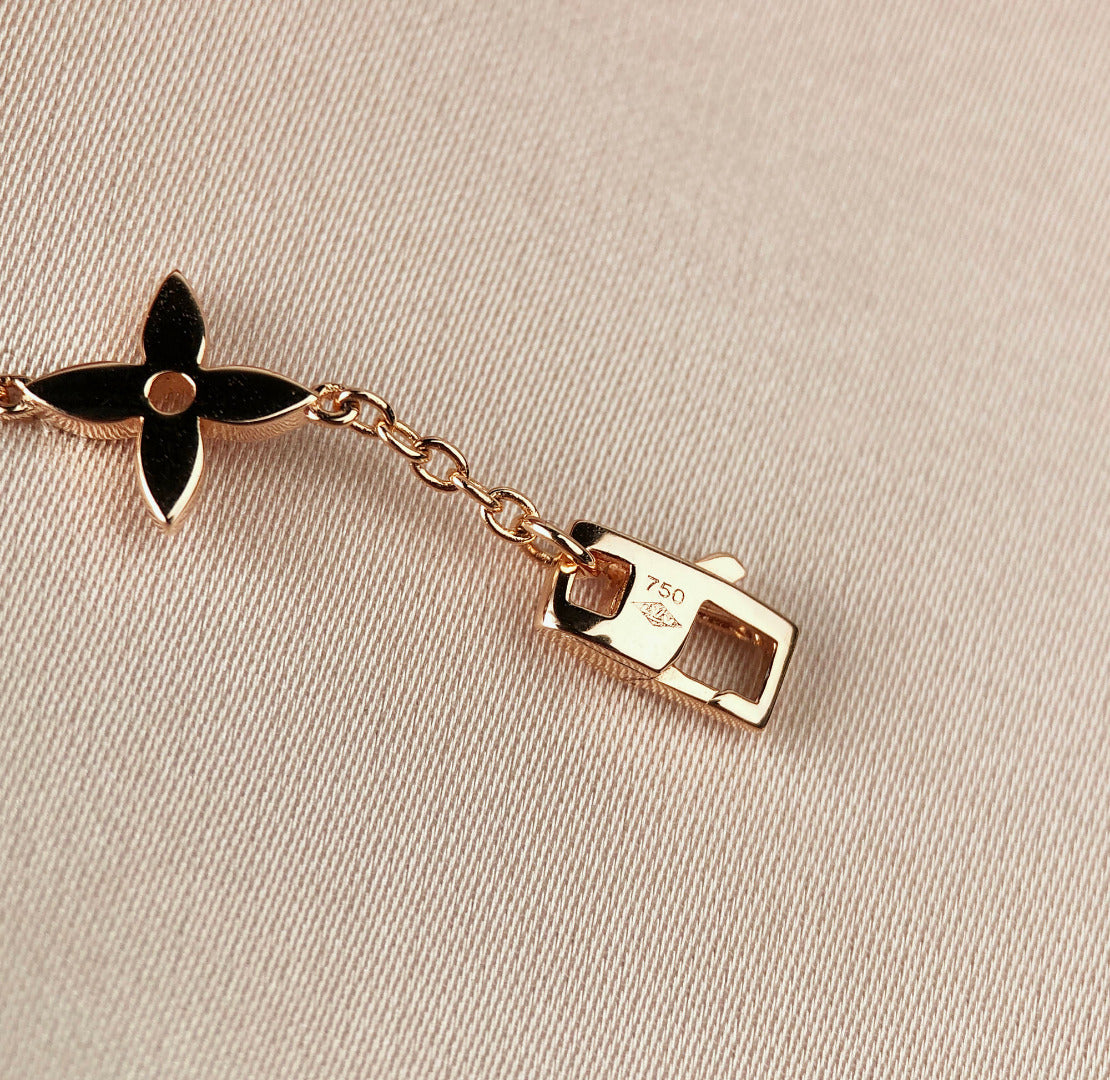 [Avelora]STAR AND SUN 7 MOTIFS GOLD BRACELET