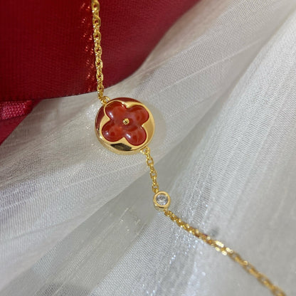 [Avelora]SUN PEDANT CARNELIAN BRACELET
