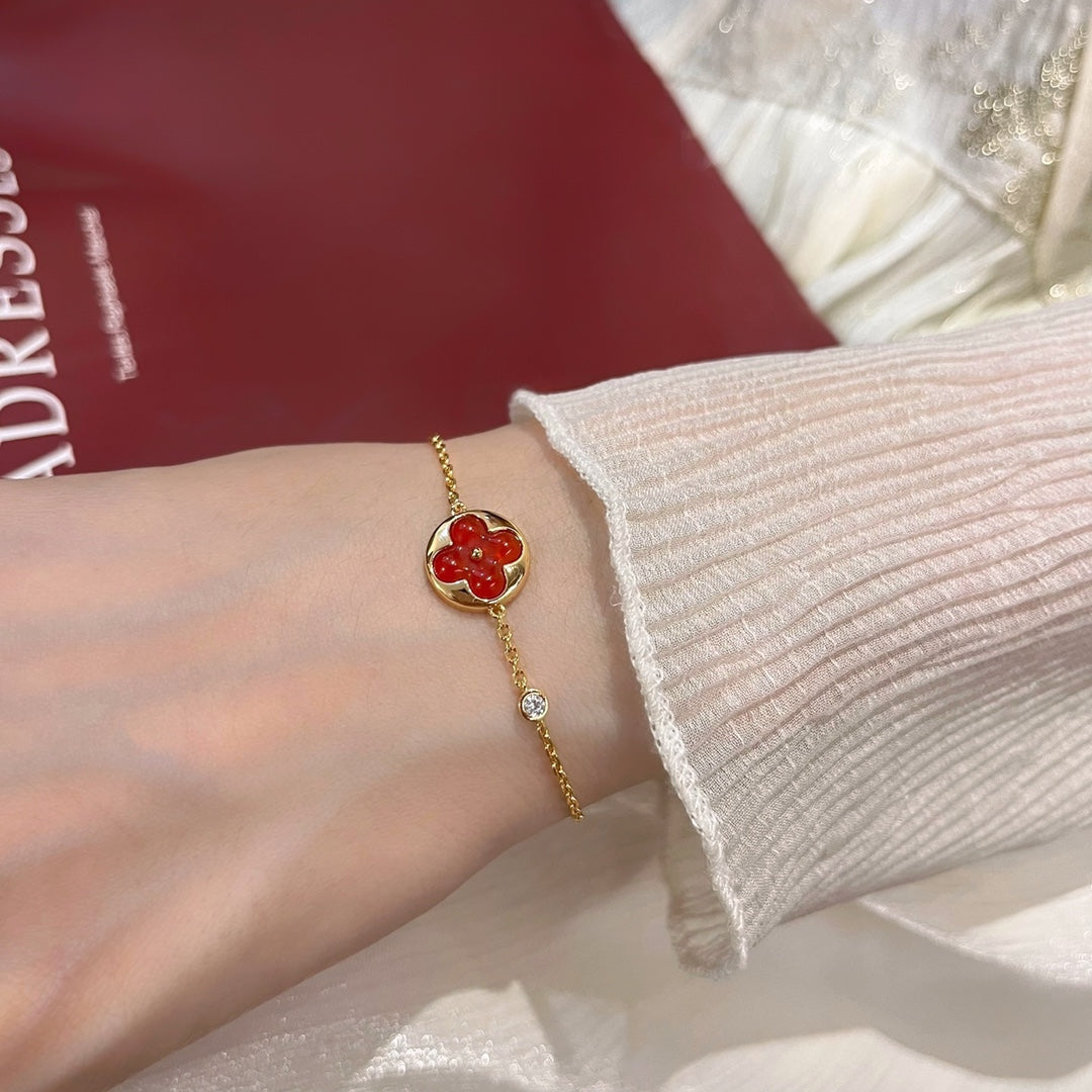 [Avelora]SUN PEDANT CARNELIAN BRACELET