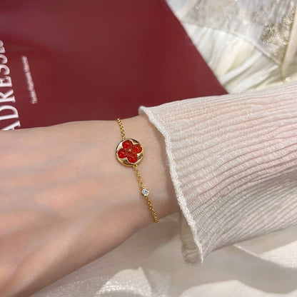 [Avelora]SUN PEDANT CARNELIAN BRACELET