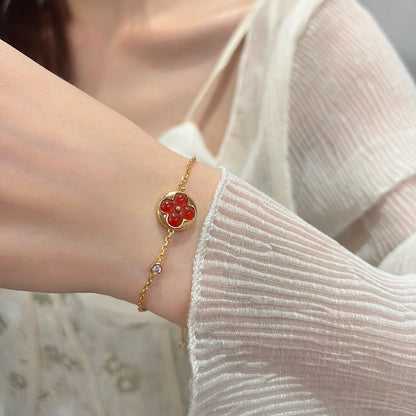 [Avelora]SUN PEDANT CARNELIAN BRACELET
