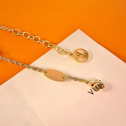 [Avelora]LOGO STAR MOTIF GOLD BRACELET