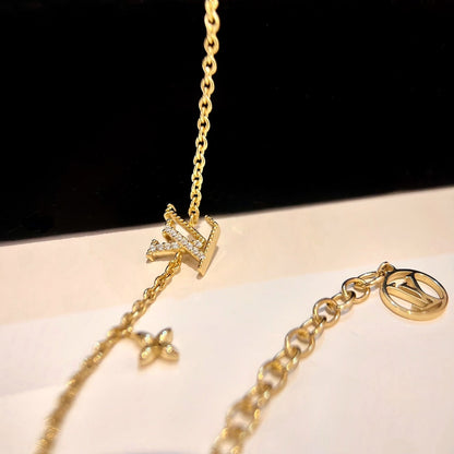 [Avelora]LOGO STAR MOTIF GOLD BRACELET