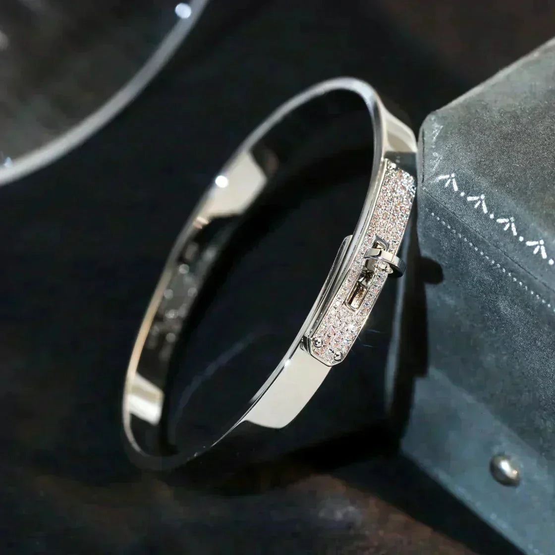 [Avelora]KELLY SILVER DIAMOND BRACELET