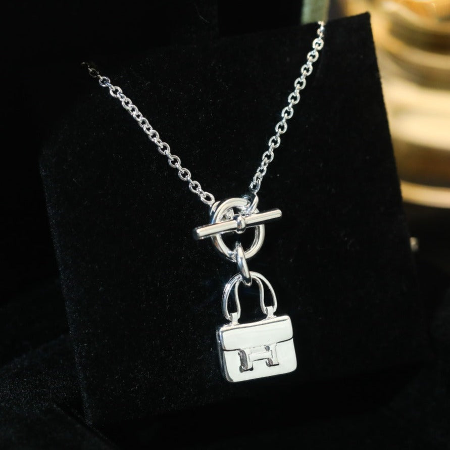 [Avelora]POP H PEDANT SILVER NECKLACE
