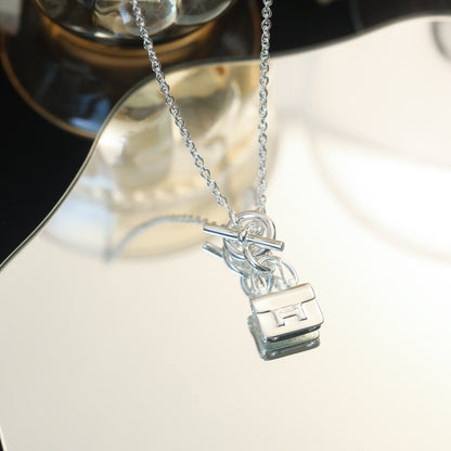 [Avelora]POP H PEDANT SILVER NECKLACE