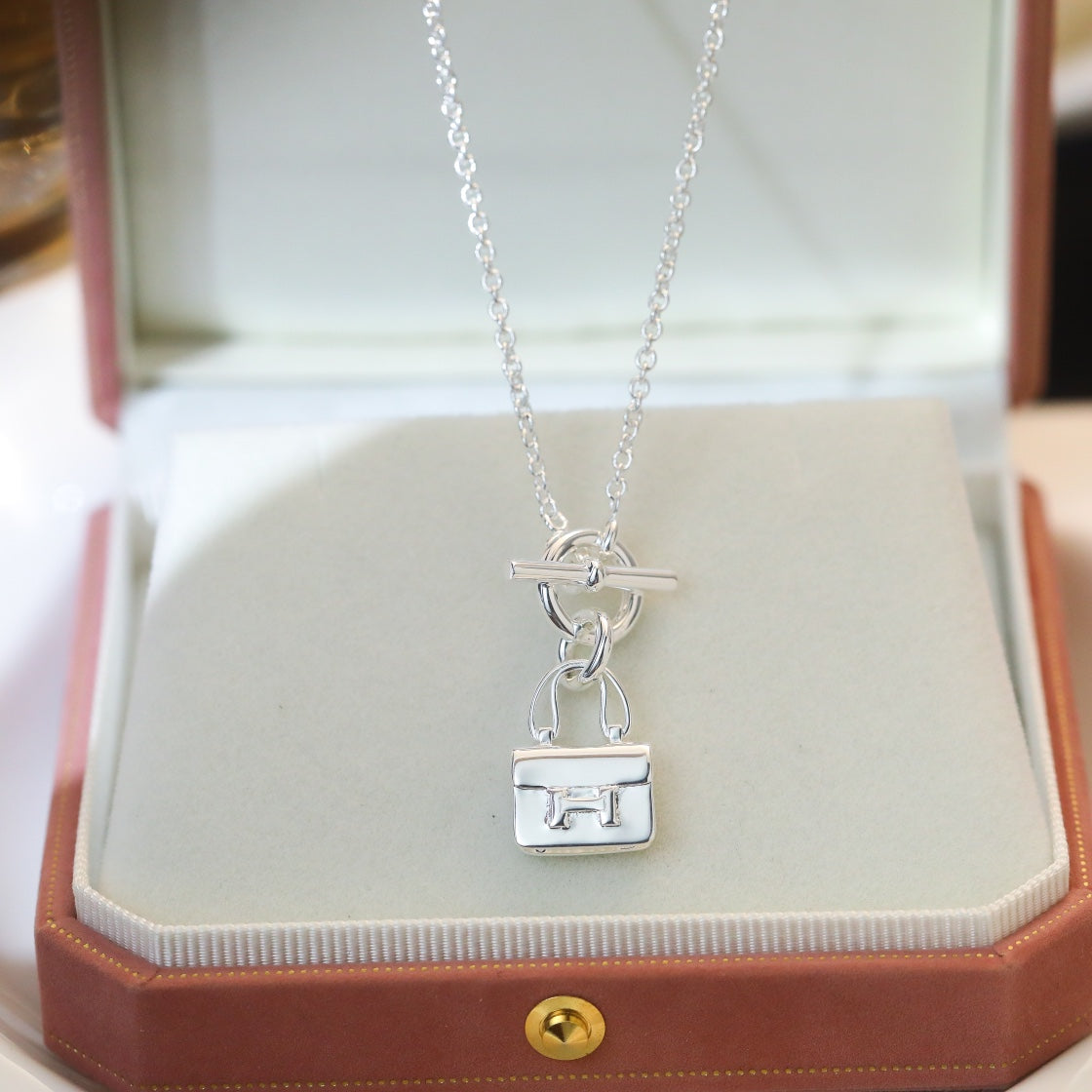 [Avelora]POP H PEDANT SILVER NECKLACE