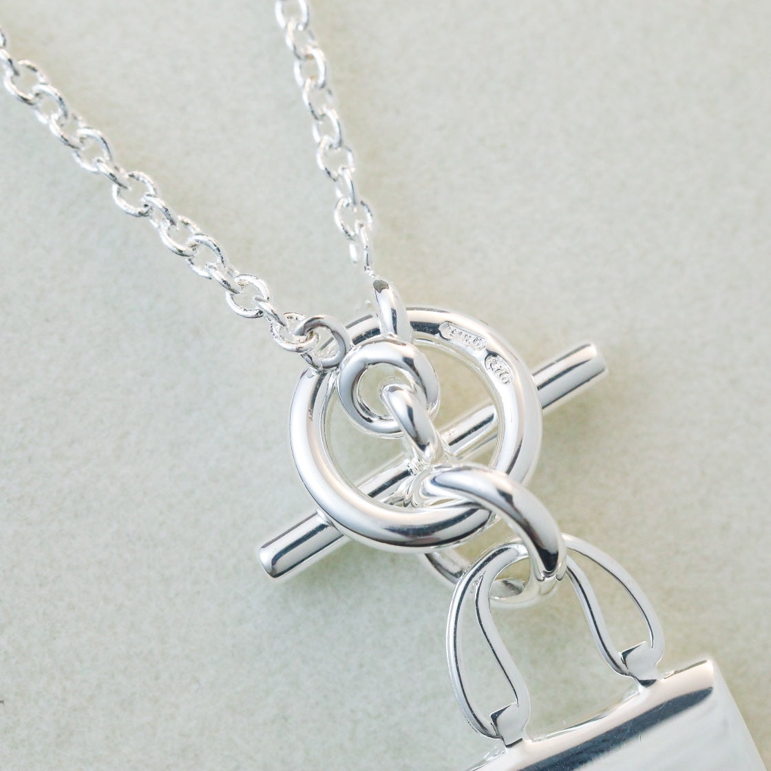 [Avelora]POP H PEDANT SILVER NECKLACE